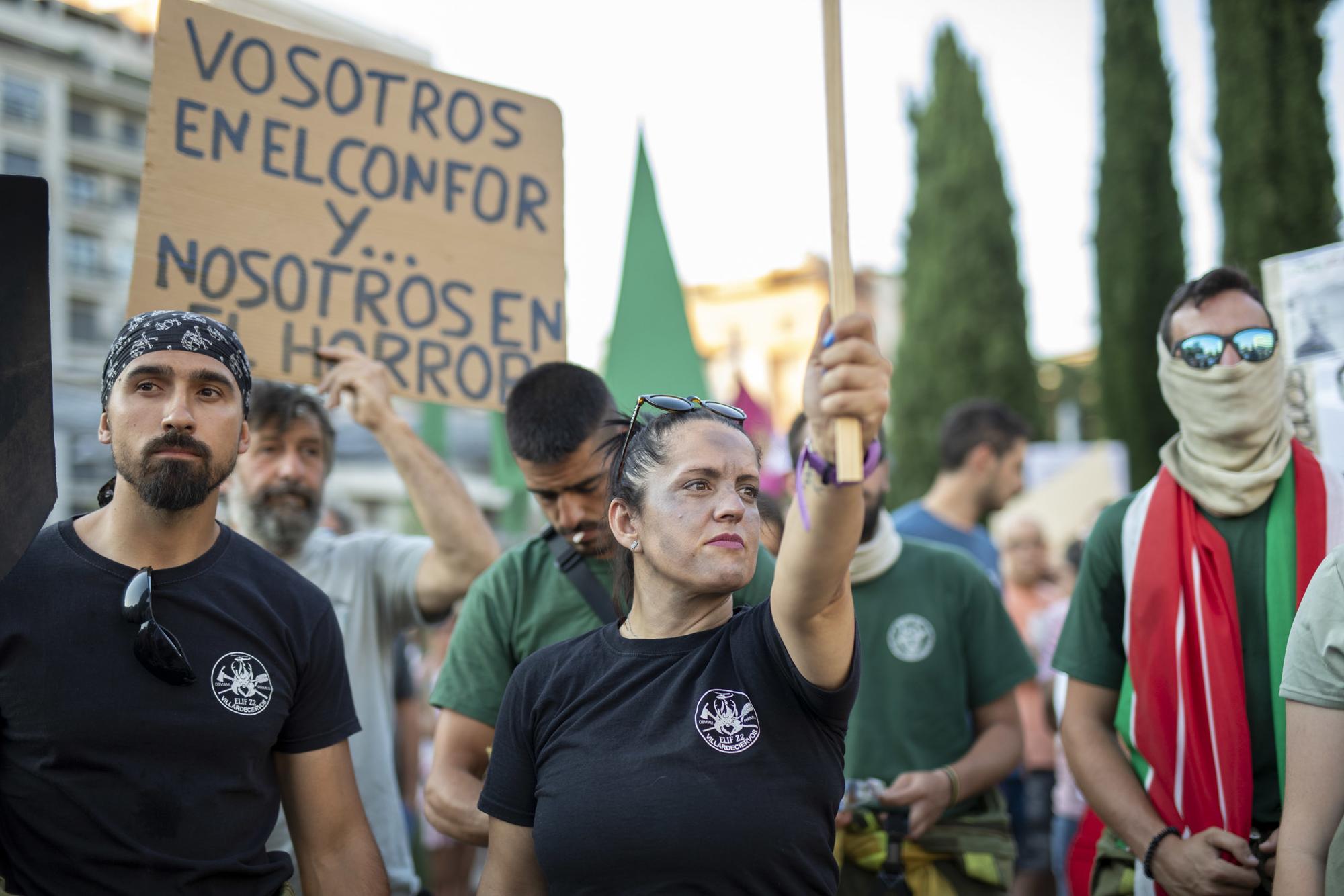 Manifestación Zamora Incendios forestales 28-07-2022 - 2